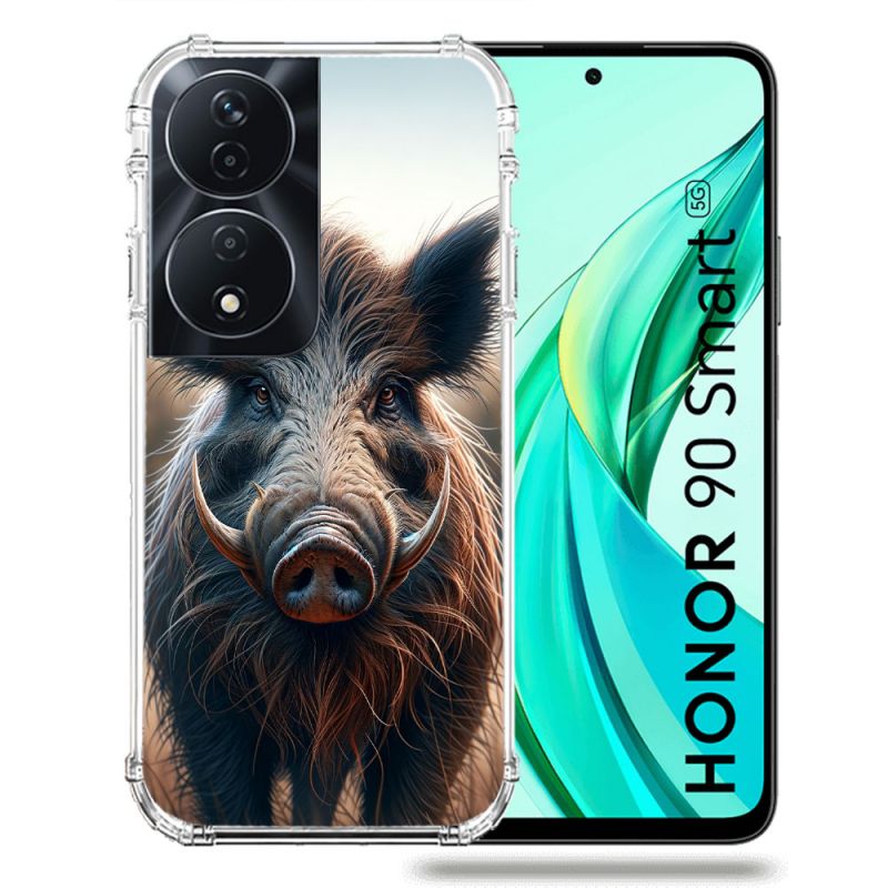 Coque Renforcée Pour Honor 90 Smart 5G Chasse Sanglier Attaque