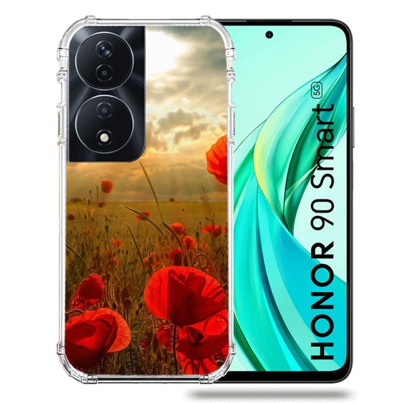 Coque Renforcée Pour Honor 90 Smart 5G Fleur Coquelicot