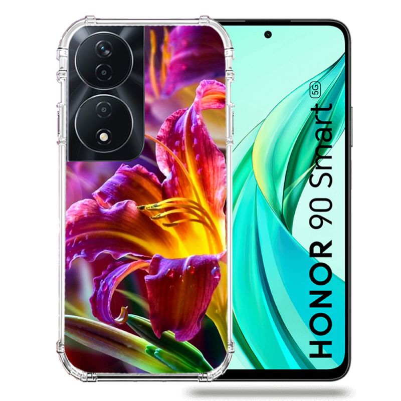 Coque Renforcée Pour Honor 90 Smart 5G Fleur Lys Color