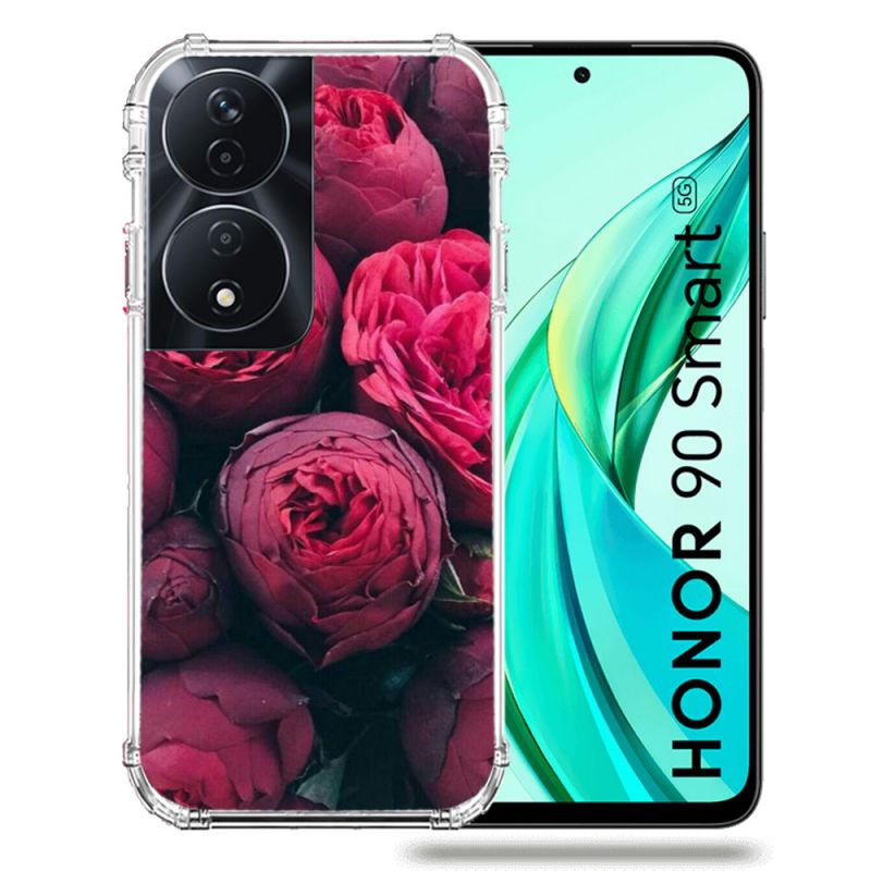 Coque Renforcée Pour Honor 90 Smart 5G Fleur Pivoine