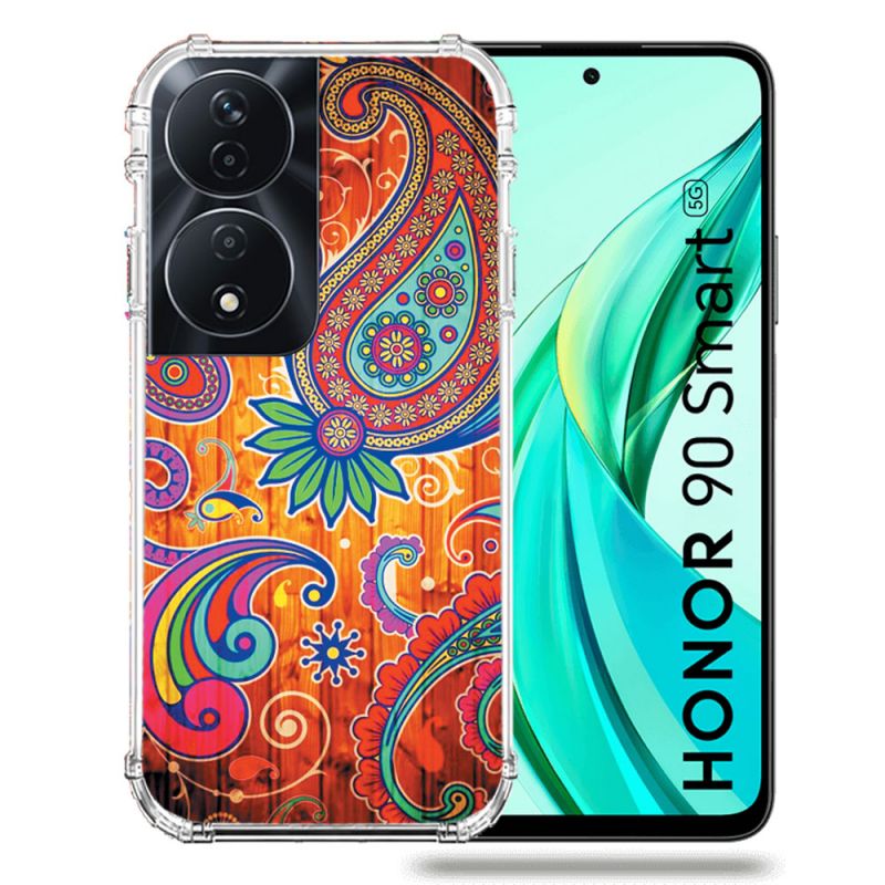 Coque Renforcée Pour Honor 90 Smart 5G Fleur Psychedelic