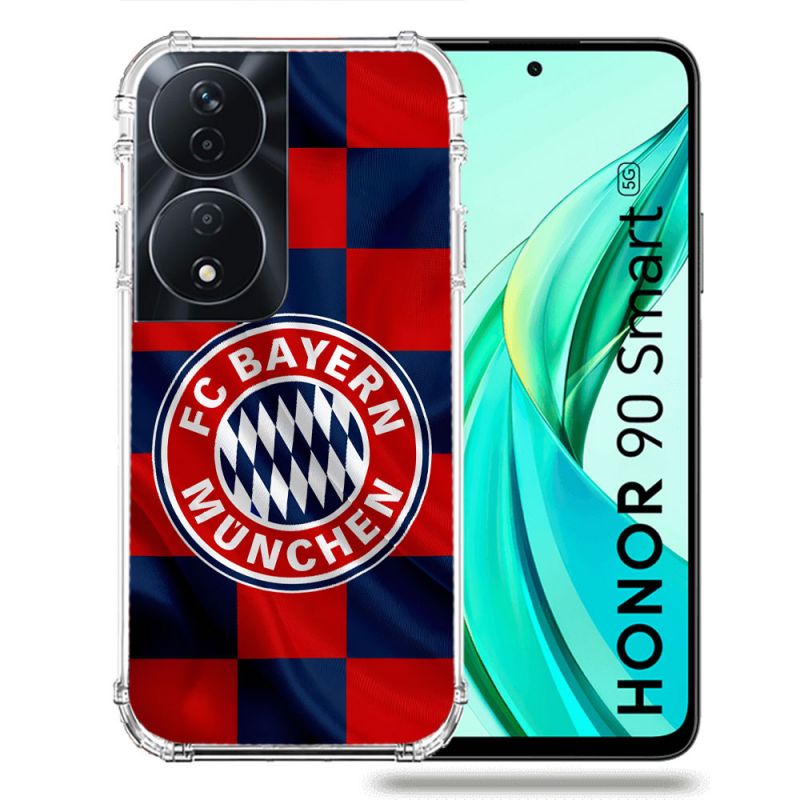 Coque Renforcée Pour Honor 90 Smart 5G Foot Bayern Munich Carreaux