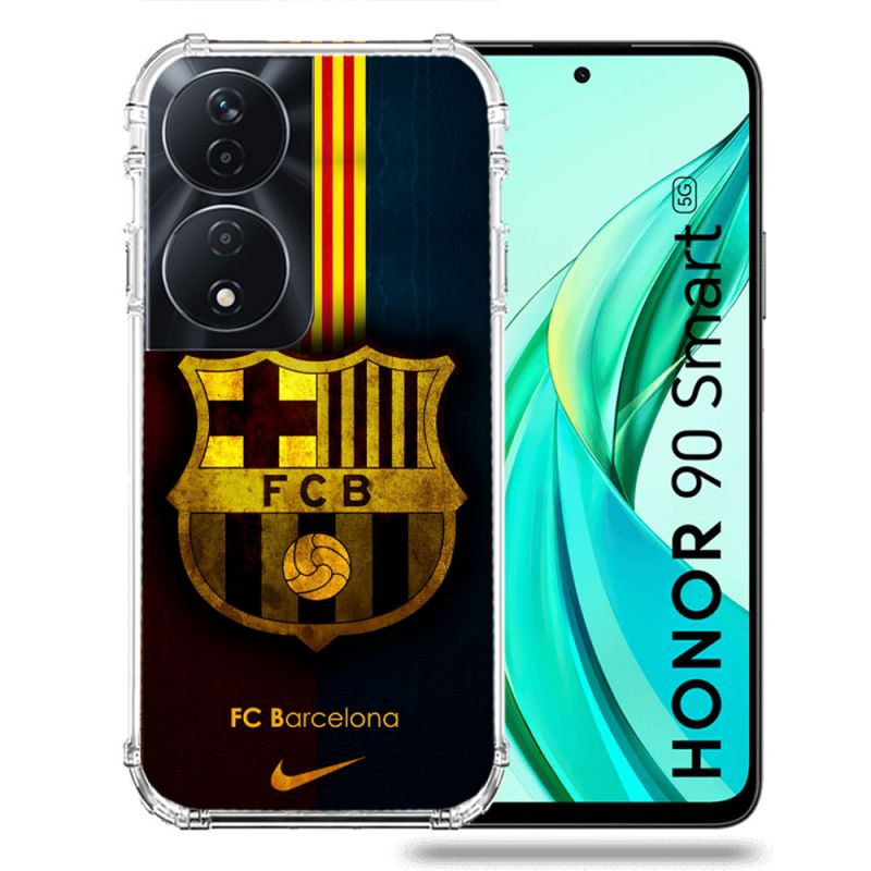 Coque Renforcée Pour Honor 90 Smart 5G Foot FC Barcelone Vintage