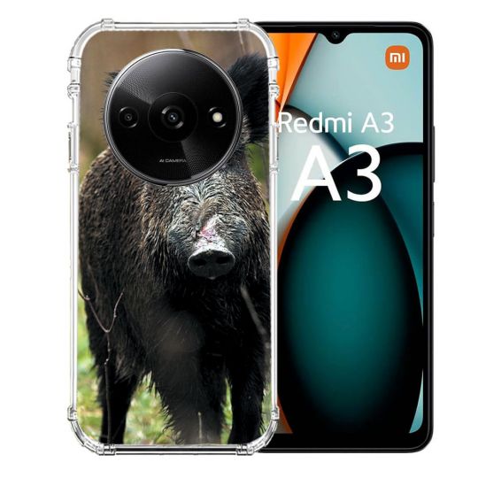 Coque Renforcée Pour Xiaomi Redmi A3 Chasse Sanglier bois