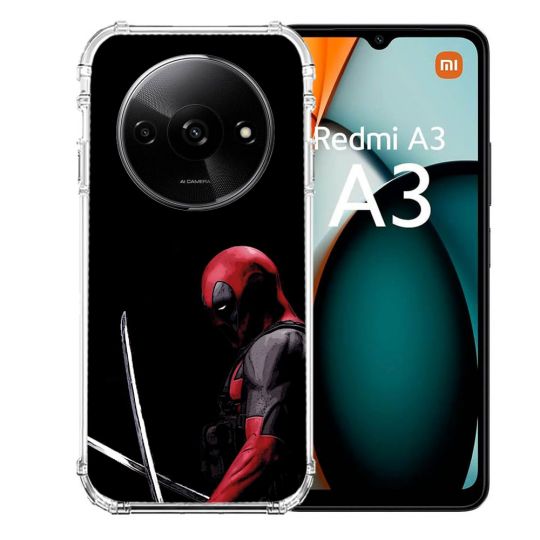 Coque Renforcée Pour Xiaomi Redmi A3 Deadpool Epee