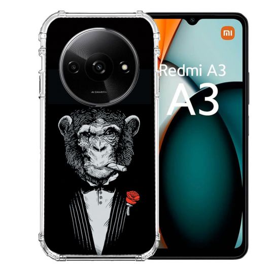 Coque Renforcée Pour Xiaomi Redmi A3 Decale Singe Mafia