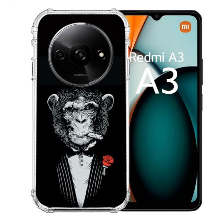 Coque Renforcée Pour Xiaomi Redmi A3 Decale Singe Mafia