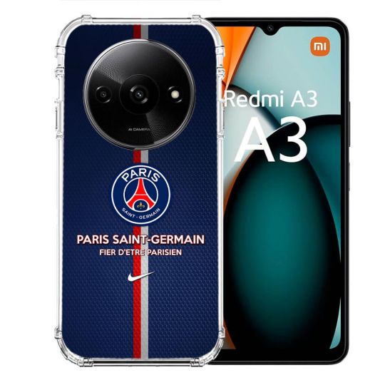 Coque Renforcée Pour Xiaomi Redmi A3 Foot PSG Fier