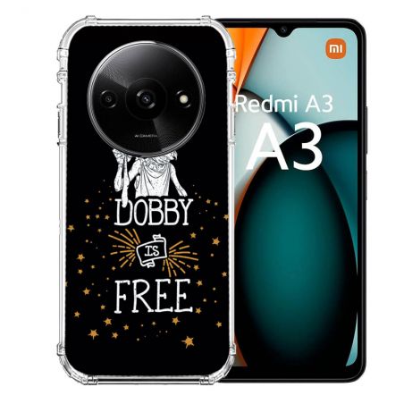Coque Renforcée Pour Xiaomi Redmi A3 Harry Potter Dobby Free Noir