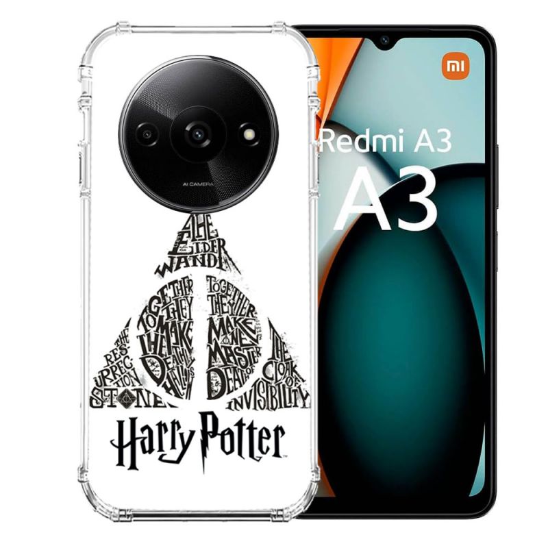Coque Renforcée Pour Xiaomi Redmi A3 Harry Potter Hollows triangle Blanc