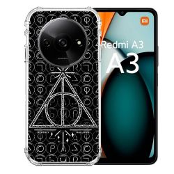 Coque Renforcée Pour Xiaomi Redmi A3 Harry Potter Hollows Triangle Noir
