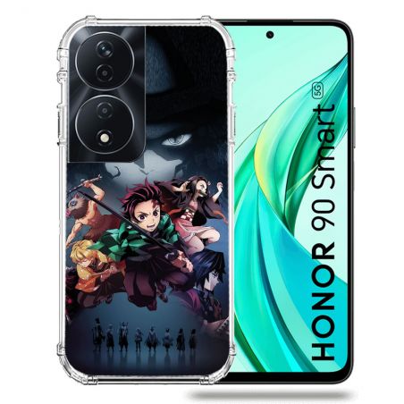 Coque Renforcée Pour Honor 90 Smart 5G Manga Demon Slayer Noir