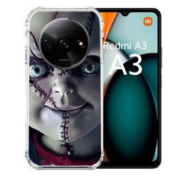 XINYEXIN Custodia Silicone Per Xiaomi Redmi A3 – Cover Onda Carina Con Bordo Antiurto, Nero