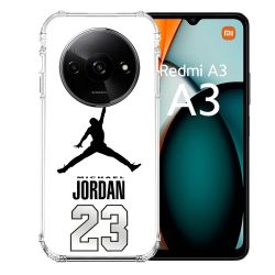 Coque Renforcée Pour Xiaomi Redmi A3 Jordan 23 Blanc