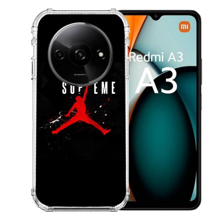 Coque Renforcée Pour Xiaomi Redmi A3 Jordan Supreme Noir