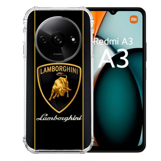 Coque Renforcée Pour Xiaomi Redmi A3 Lamborghini Carbone