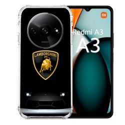 Coque Renforcée Pour Xiaomi Redmi A3 Lamborghini Noir
