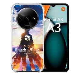 Coque Renforcée Pour Xiaomi Redmi A3 Manga Attaque Titans Soleil