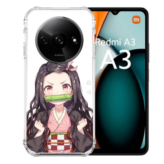 Coque Renforcée Pour Xiaomi Redmi A3 Manga Demon Slayer Nezuko