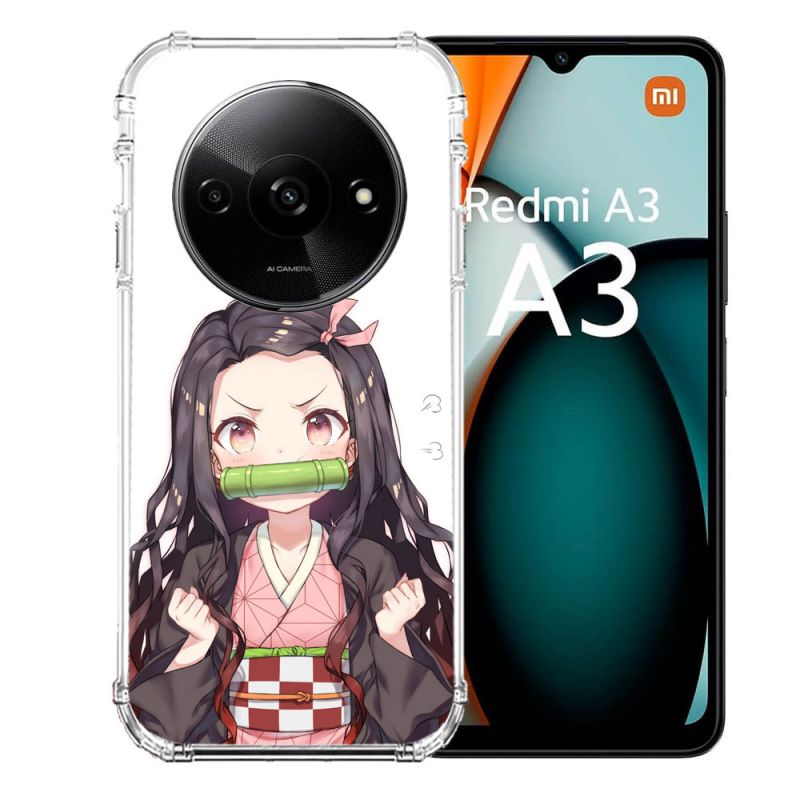Coque Renforcée Pour Xiaomi Redmi A3 Manga Demon Slayer Nezuko