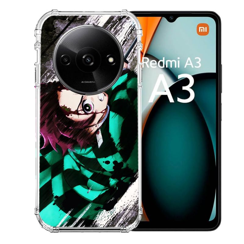 Coque Renforcée Pour Xiaomi Redmi A3 Manga Demon Slayer Tanjiro
