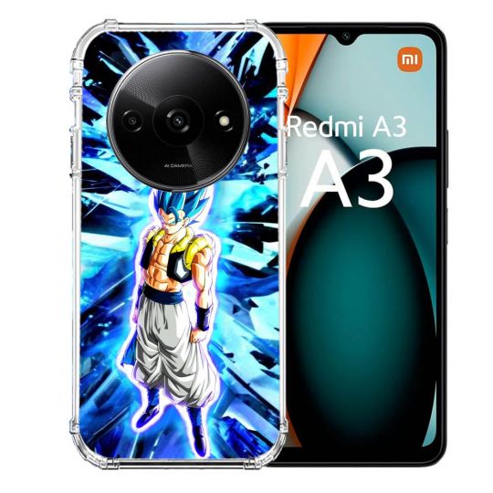 Coque Renforcée Pour Xiaomi Redmi A3 Manga Dragon Ball Gogeta Lumiere