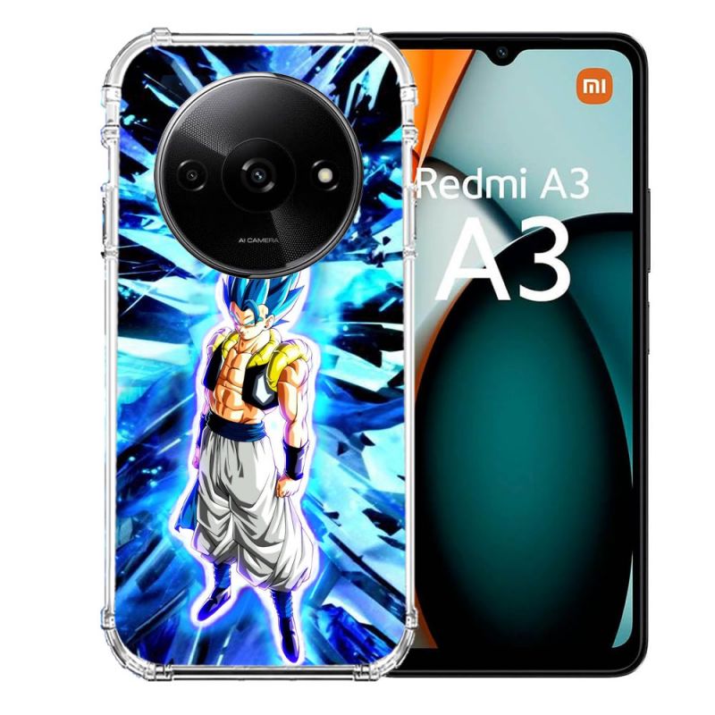 Coque Renforcée Pour Xiaomi Redmi A3 Manga Dragon Ball Gogeta Lumiere