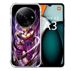 Coque Renforcée Pour Xiaomi Redmi A3 Manga Dragon Ball Sangohan Violet