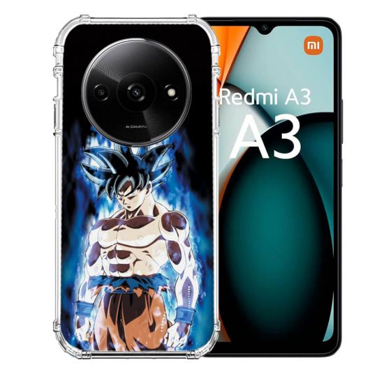 Coque Renforcée Pour Xiaomi Redmi A3 Manga Dragon Ball Sangoku Noir