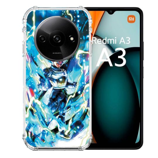 Coque Renforcée Pour Xiaomi Redmi A3 Manga Dragon Ball Vegeta Bleu