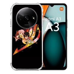 Coque Renforcée Pour Xiaomi Redmi A3 Manga Fairy Tail Logo Noir
