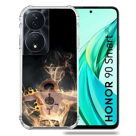 Coque Renforcée Pour Honor 90 Smart 5G Manga One Piece Ace Noir