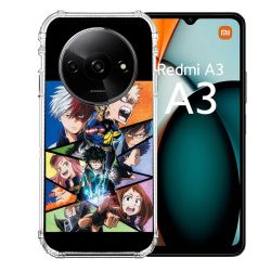 Coque Renforcée Pour Xiaomi Redmi A3 Manga My Hero Academia Noir