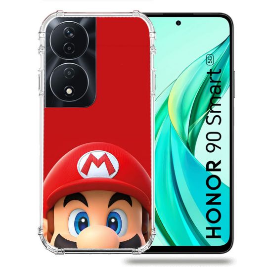 Coque Renforcée Pour Honor 90 Smart 5G Mario Rouge