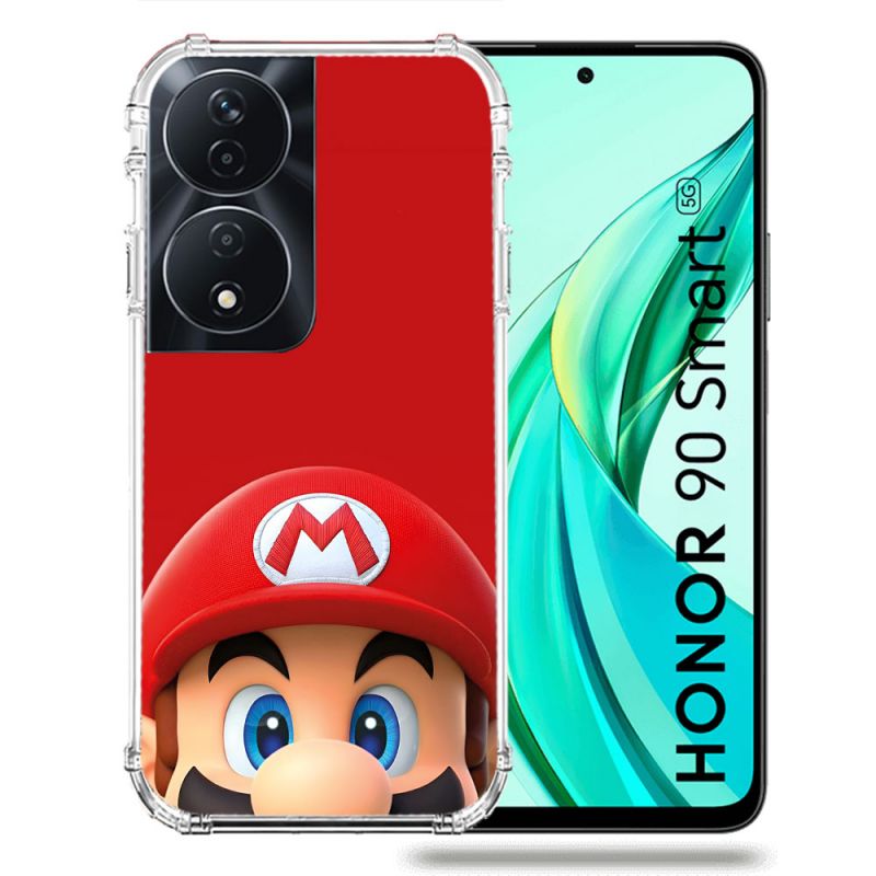 Coque Renforcée Pour Honor 90 Smart 5G Mario Rouge