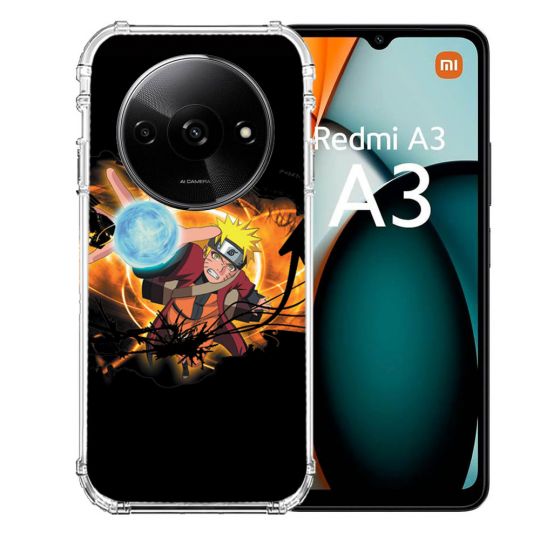 Coque Renforcée Pour Xiaomi Redmi A3 Manga Naruto Noir