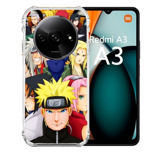 Coque Renforcée Pour Xiaomi Redmi A3 Manga Naruto Team