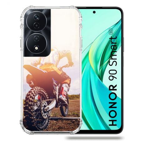 Coque Renforcée Pour Honor 90 Smart 5G Moto Cross Soleil
