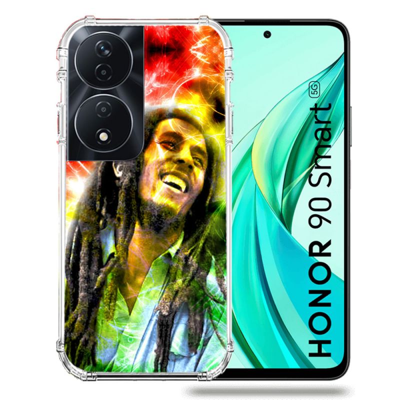 Coque Renforcée Pour Honor 90 Smart 5G Musique Bob Marley Color