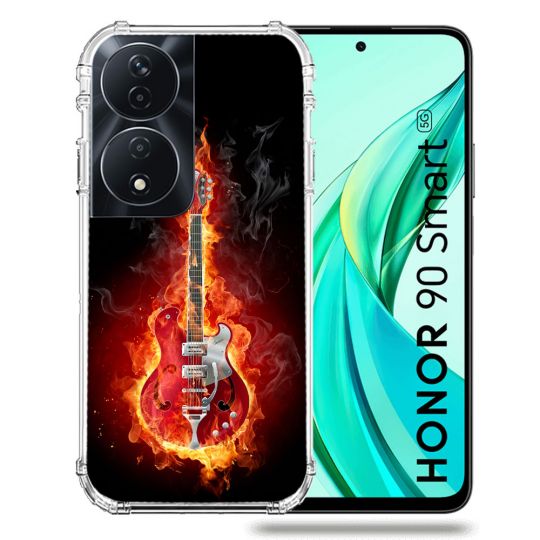 Coque Renforcée Pour Honor 90 Smart 5G Musique Guitare Electrique