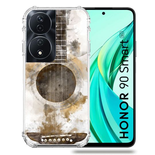 Coque Renforcée Pour Honor 90 Smart 5G Musique Guitare Tag