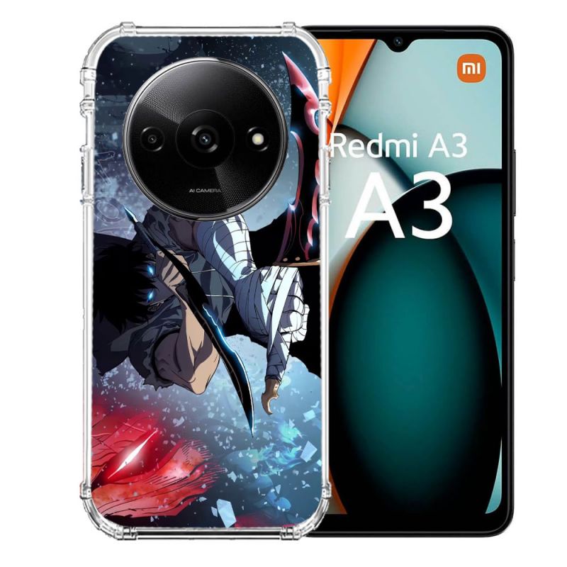 Coque Renforcée Pour Xiaomi Redmi A3 Manga Solo Leveling Sung Epee