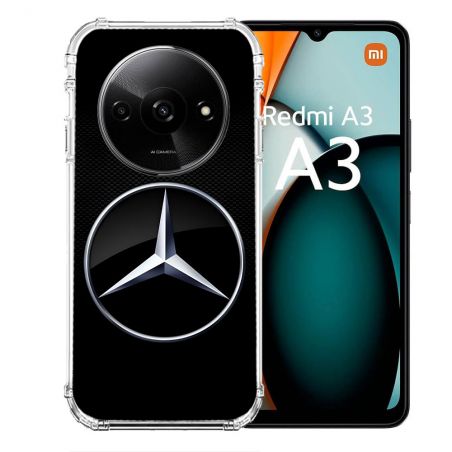 Coque Renforcée Pour Xiaomi Redmi A3 Mercedes Carbone