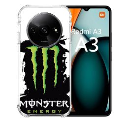 Coque Renforcée Pour Xiaomi Redmi A3 Monster Energy Tache