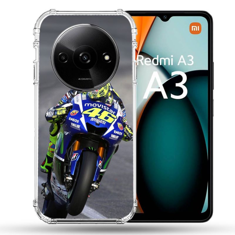 Coque Renforcée Pour Xiaomi Redmi A3 Moto Course GP Wheeling 46