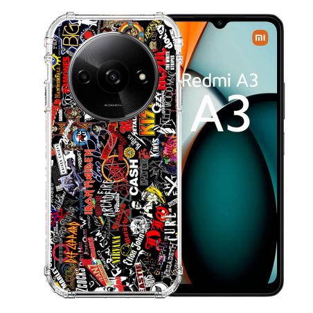 Coque Renforcée Pour Xiaomi Redmi A3 Musique Rock Groupe