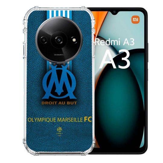 Coque Renforcée Pour Xiaomi Redmi A3 Olympique Marseille OM Bande