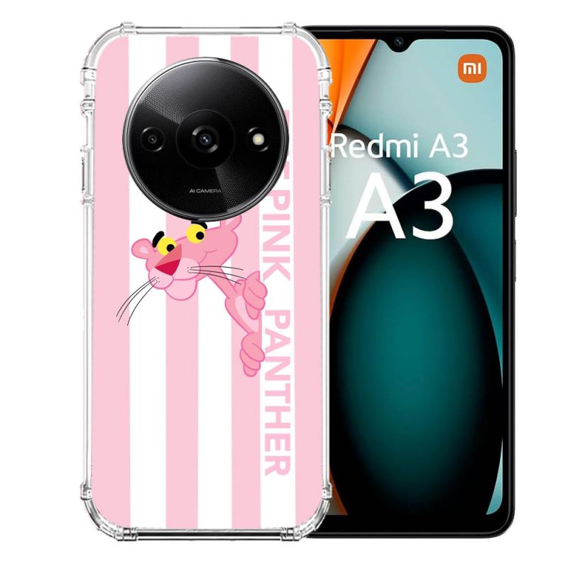 Coque Renforcée Pour Xiaomi Redmi A3 Panthere Rose