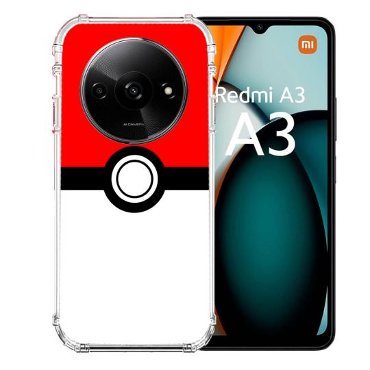 Coque Renforcée Pour Xiaomi Redmi A3 Pokemon Pokeball