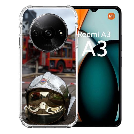 Coque Renforcée Pour Xiaomi Redmi A3 Pompier Casque Camion
